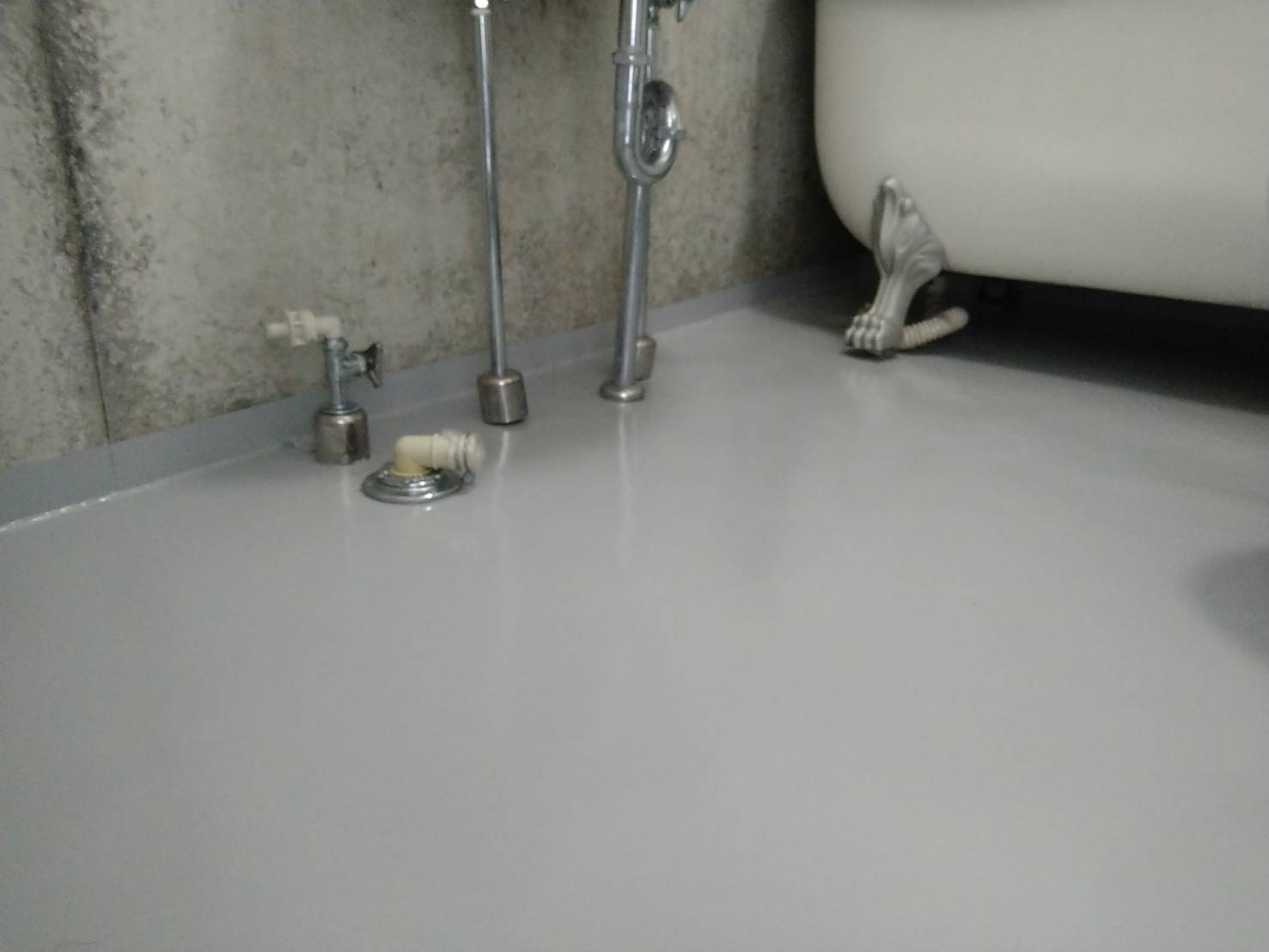 市川市妙典でのアパート浴室防水塗装・カビ清掃の施工事例