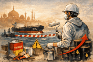 塗装業シンナー不足値段の影響