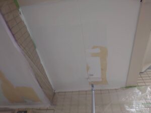 市川南大野マンションバルコニー軒天塗装